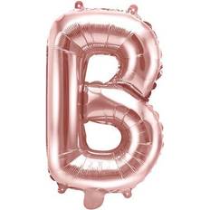 B Bogstavballoner PartyDeco Bogstav Ballon Rosegold B 35 cm