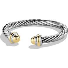 Yellow Jewelry David Yurman Cable Classic Bracelet - Silver/Gold