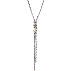 David Yurman Helena Y Necklace - Gold/Diamonds