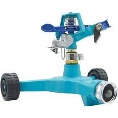 Blue Garden Sprinklers Aquajoe Indestructible Zinc Impulse Sprinkler