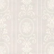 Graham & Brown White Wallpapers Graham & Brown Cameo Stripe White Paintable (14011)