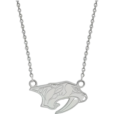 Men - Rhodium Plated Necklaces LogoArt Nashville Predators Small Pendant Necklace - Silver