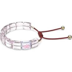 Swarovski Letra Lotus Bracelet - Gold/Red/Pink