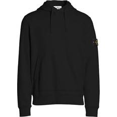 Stone island sweatshirt black Stone Island Core Fleece Hoodie Sweatshirt - Black