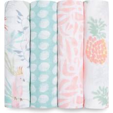 Aden + Anais Baby Nests & Blankets Aden + Anais Tropicalia Essentials Cotton Muslin Swaddles 4-pack