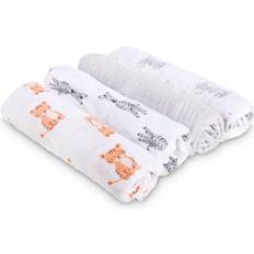 Aden + Anais Baby Nests & Blankets Aden + Anais Safari Babes Essentials Cotton Muslin Swaddle 4-pack