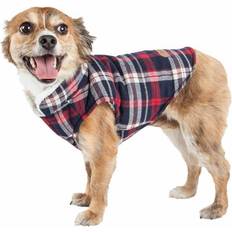 Petlife Puddler Classical Fashion Plaid Dog Coat X-Small