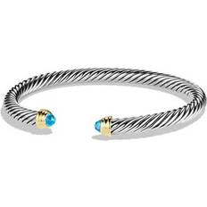 David Yurman 14k Bracelets David Yurman Cable Classics Bracelet - Silver/Gold/Blue