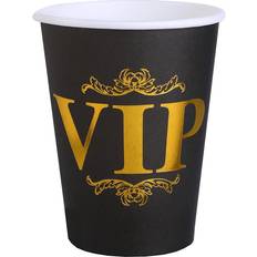 Kulta Pahvimukit Pappersmuggar VIP Svart/Guld 10-pack