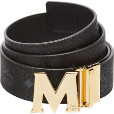 Black - Men Belts MCM Claus M Reversible Belt - Black