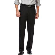 Haggar Premium No Iron Khaki Classic Fit Pant - Black