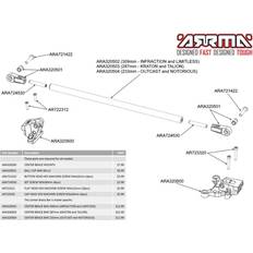 Arrma Center Brace Mounts