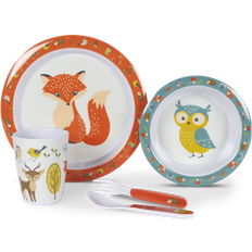 Kampa Udendørskøkkener Kampa Kids Melamine Dinner Set-Woodland