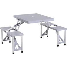 Aluminium Picnic Tables Garden & Outdoor Furniture OutSunny 01-0009