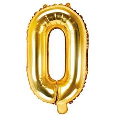 Letter Balloons PartyDeco Letter Balloons 'O' 35 cm Gold