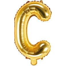 C Bogstavballoner PartyDeco Letter Balloons 'C' 35 cm Gold