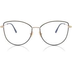 Tom Ford FT5667-B Sininen-Light Block 028 Naisten Rose-Kulta