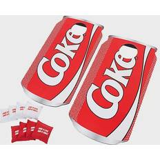 Fabric Outdoor Sports Hey! Play! Coca Cola Outdoor Cornhole Toss Game Set