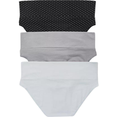 Plus Size Maternity Fold Over Panties 3pack Black Multi Pack 