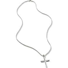 John Hardy Sterling Silver Classic Chain Cross Pendant Necklace