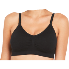 Motherhood Average Busted Seamless Maternity & Clip Down Nursing Bra Black (98422-01)