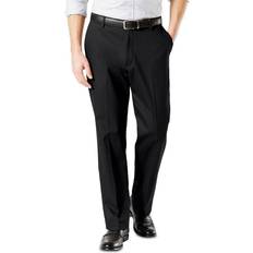 Dockers Signature Lux Cotton Classic Fit Creased Stretch Khaki Pants - Black