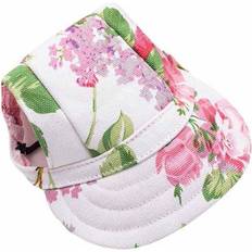 Pets Petlife Botanic Bark Floral Uv Protectant Fashion Dog Hat Cap Medium