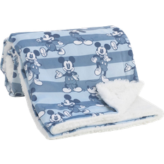 Disney Mickey Mouse Velboa and Sherpa Plush Baby Blanket