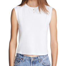 Frame Le High Rise Muscle Tee - Blanc