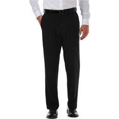 L35 Trousers Haggar Cool 18 Pro Classic Fit Pant - Black