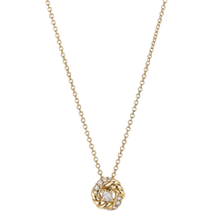 Diamond - Gold Necklaces David Yurman Petite Infinity Pendant Necklace - Gold/Diamond