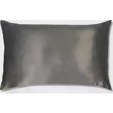 Cuscini Slip Silk Bed Pillow Charcoal