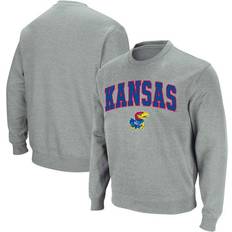 Colosseum Athletics Kansas Jayhawks Arch & Logo Crew Neck Sweatshirt Sr