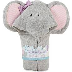 Gray Baby Towels Splish Splash Elephant Bath Spa Hooded Towel