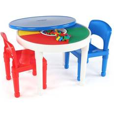 Baby Toys Humble Crew 2 In 1 Building Block Compatible Activity Table &Chairs Set