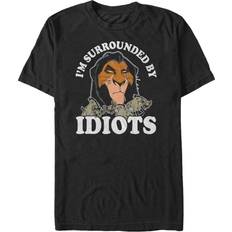 Disney shirts for men Disney Disney Scar Hyenas Surrounded By Idiots Short Sleeve T-shirt - Black
