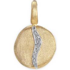 Oro Amuletos y Colgantes Marco Bicego 18K White & Yellow Gold Jaipur Diamond Disc Pendant