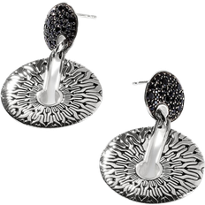 John Hardy Radial Drop Earrings - Silver/Sapphire