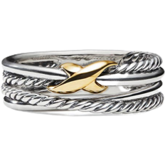 Gold - Women Rings David Yurman X Crossover Ring - Silver/Gold