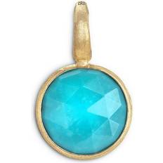 Turquoise Charms & Pendants Marco Bicego Jaipur Small Stackable Pendant - Gold/Turquoise