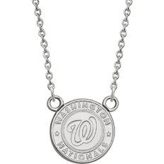 LogoArt Washington Nationals Small Pendant Necklace - Silver