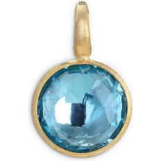 Marco Bicego 18K Yellow Gold Jaipur Blue Topaz Round Pendant