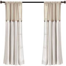 Linen Button Window Curtain Panel