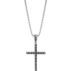 John Hardy Jawan Cross Pendant Necklace - Silver