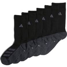 Adidas Black Underwear Adidas Cushioned Angle Stripe Crew Socks 6-pack Kids - Black