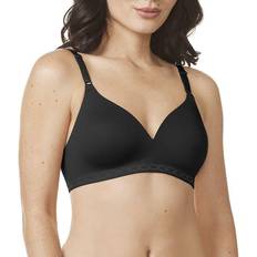 Warner's Cloud 9 Full-Coverage Wireless Contour Bra - Rich Black