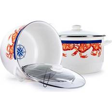 Red Stockpots Golden Rabbit Crab House with lid 17 L 45.72 cm