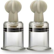 Clit sucker Sexleksaker Blush Novelties Temptasia Clit And Nipple Large Twist Suckers Set Of 2 Clear