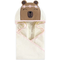 Green Baby Towels Hudson Animal Face Hooded Towel Boho Bear