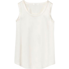 Silk Tank Tops Lafayette 148 New York Perla Blouse - Cloud